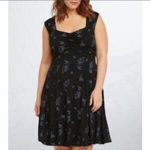 Torrid Plus Size 2 Disney Little Mermaid Ariel Seashell Knit Skater Dress 2X